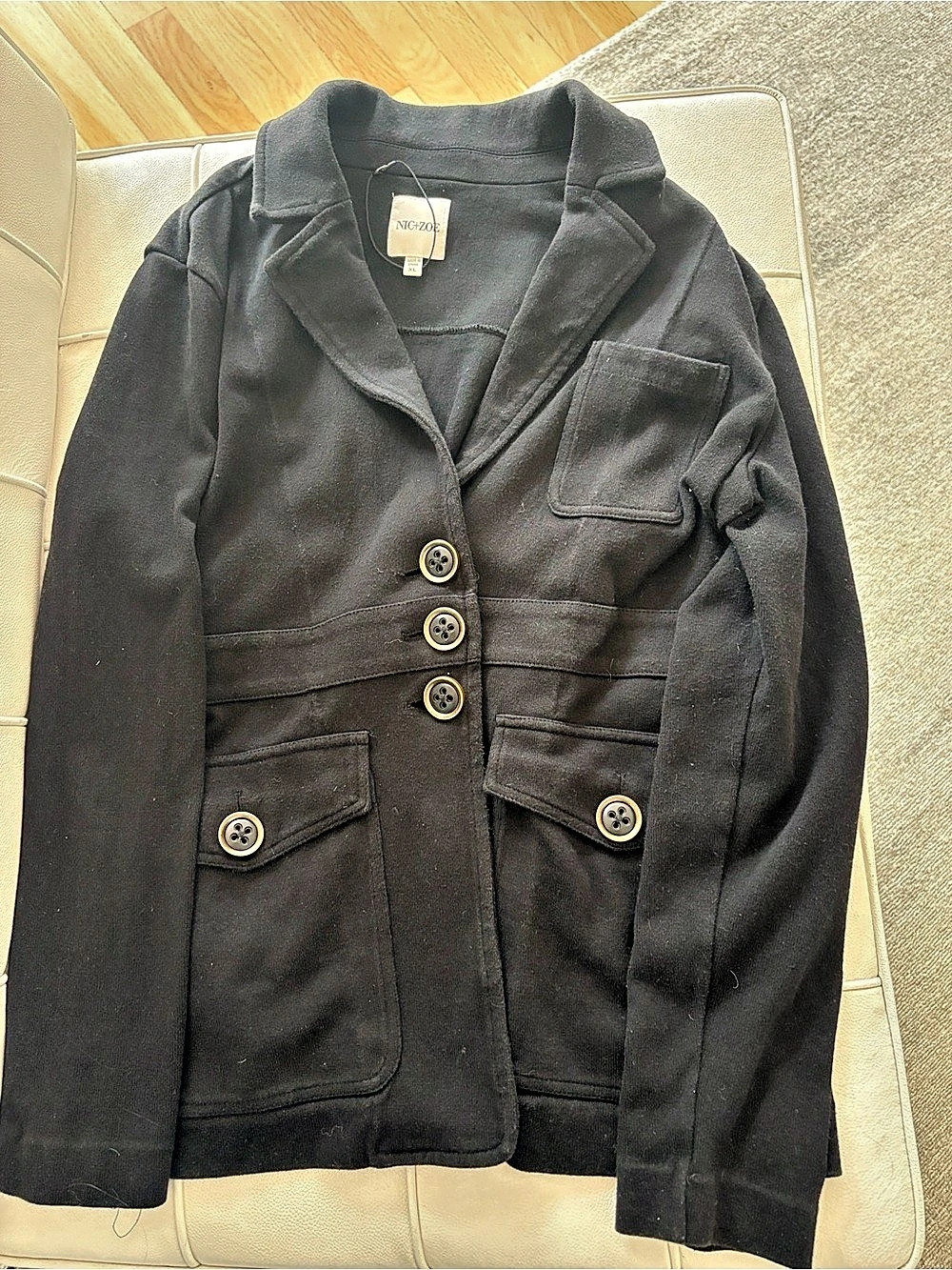 NIC+ ZOE Editor Knit Blazer Size XL
